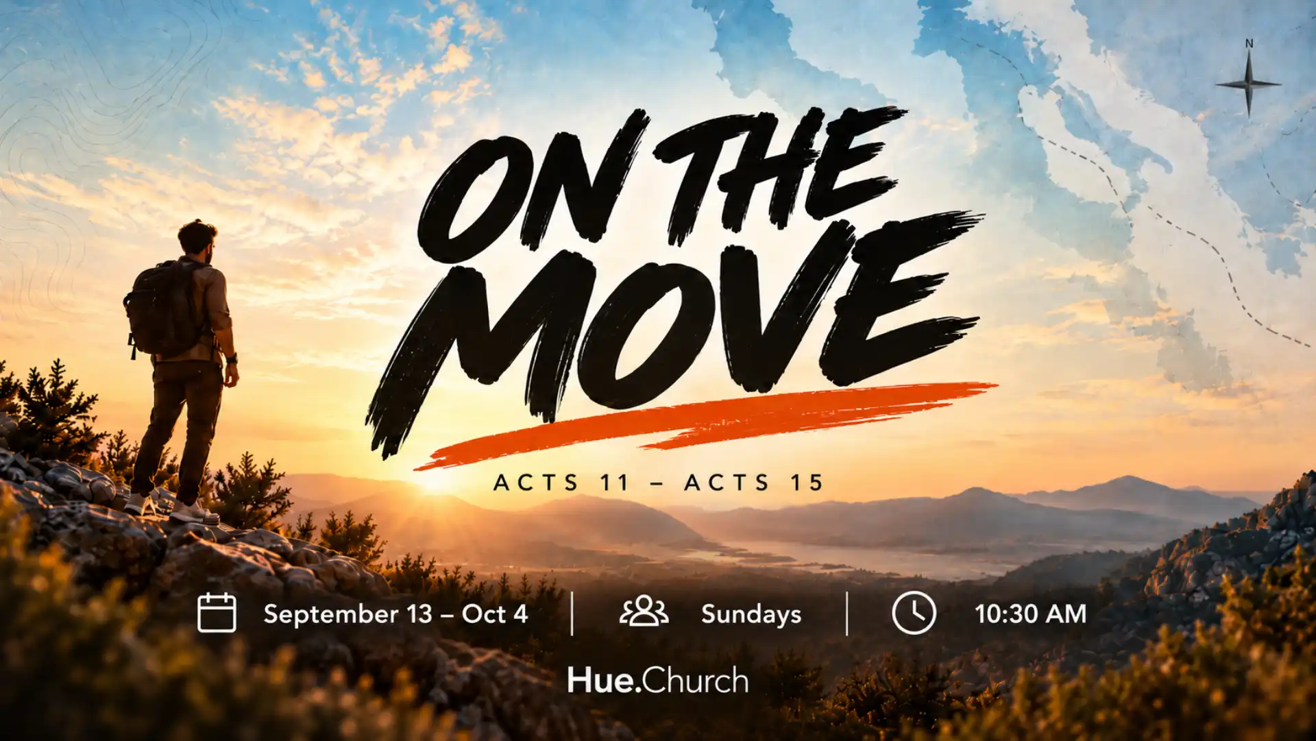 On The Move — new sermon series at Hue.Church starting September 13
